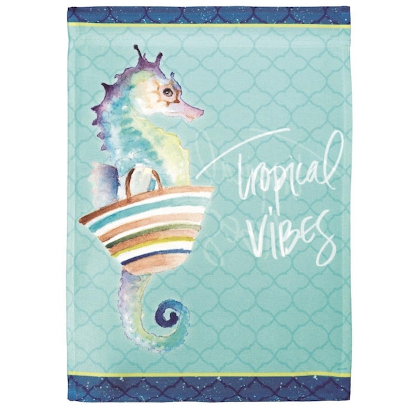 Dicksons 13 x 18 in Flag Print Tropical Vibes Polyester Garden - M080060