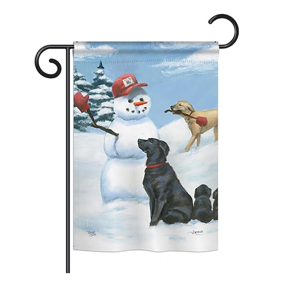 Gardencontrol 13 x 18.5 in. Snow Pals Nature - Everyday Pets Impressions; Decorative Vertical Garden Flag - GA932339