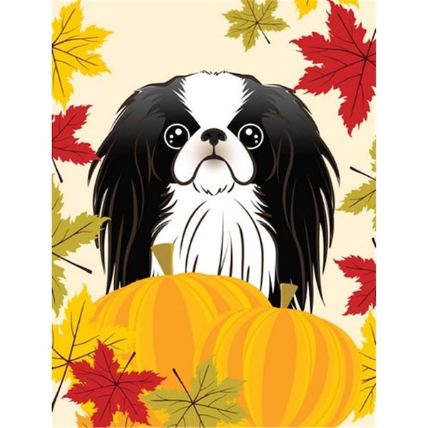Patioplus Japanese Chin Thanksgiving Flag Garden - PA633080