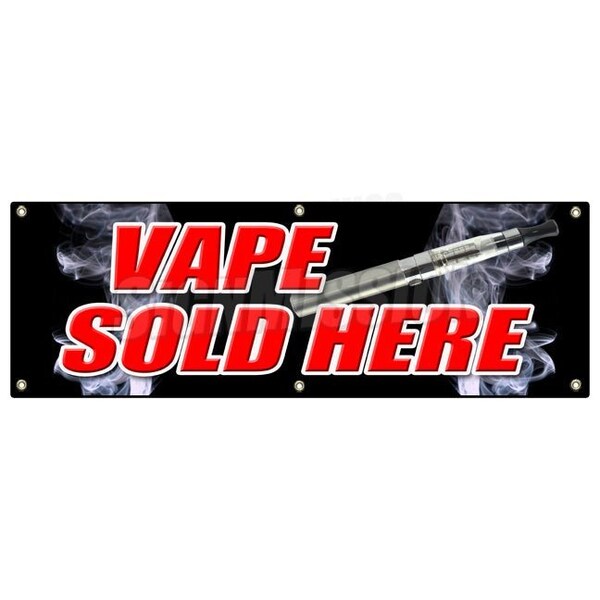 Signmission VAPE SOLD HERE BANNER SIGN vapor pen liquid flavors smoke smoker hookah - B-72 VAPE SOLD HERE