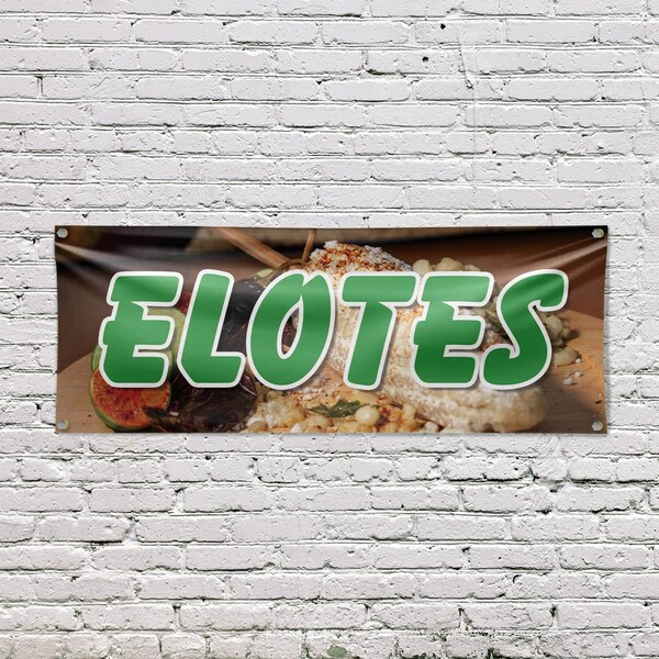 Signmission Elotes, 18 Inch x 48 Inch, Vinyl Banner - B-30558