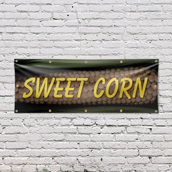 Signmission Sweet Corn, 48 Inch x 120 Inch, Vinyl Banner - B-120-30876
