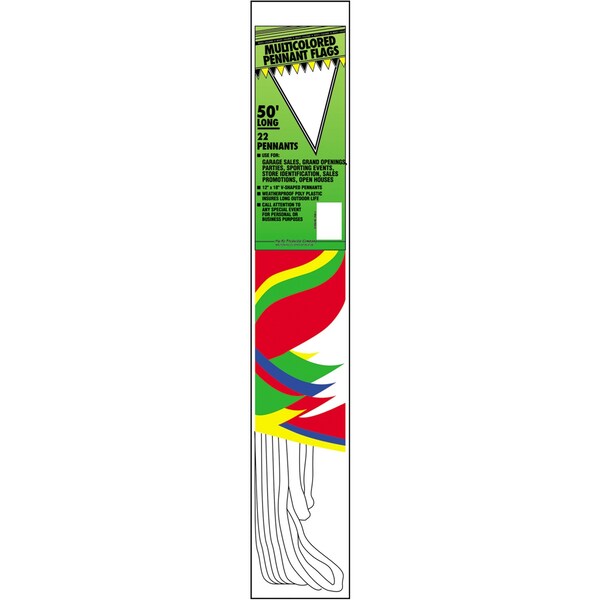 Hy-Ko 50Ft Bagged Pennant Flag - A20227