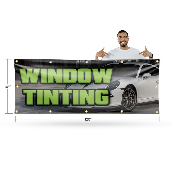 Signmission Window Tinting, 48 Inch x 120 Inch, Vinyl Banner - B-120-30945