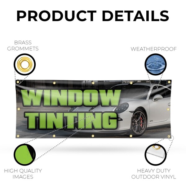 Signmission Window Tinting, 48 Inch x 120 Inch, Vinyl Banner - B-120-30945