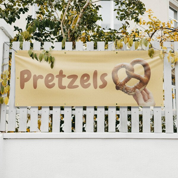 Signmission Pretzels, 36 Inch x 96 Inch, Vinyl Banner - B-96-30816