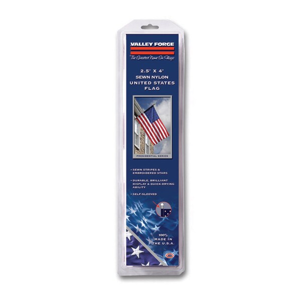 Valley Forge Valley Forge American Flag 30 in. H X 48 in. W - 60650-T