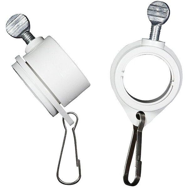 Valley Forge Flag Mounting Ring, Rotating, PVC, For 1 in Dia Flag Poles - 28219