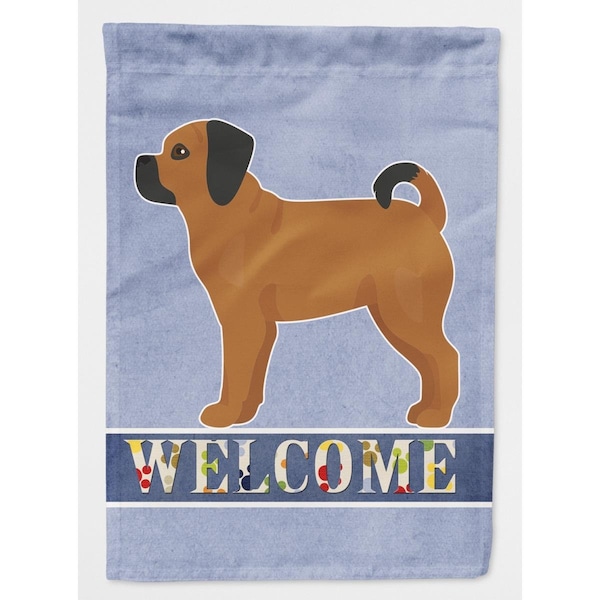 Carolines Treasures Puggle Welcome Flag Canvas House Size - CK3769CHF