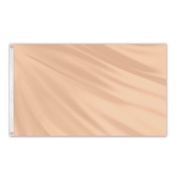 Global Flags Unlimited Solid Color Outdoor Nylon Flag 3' x 5' - Peach - 204661