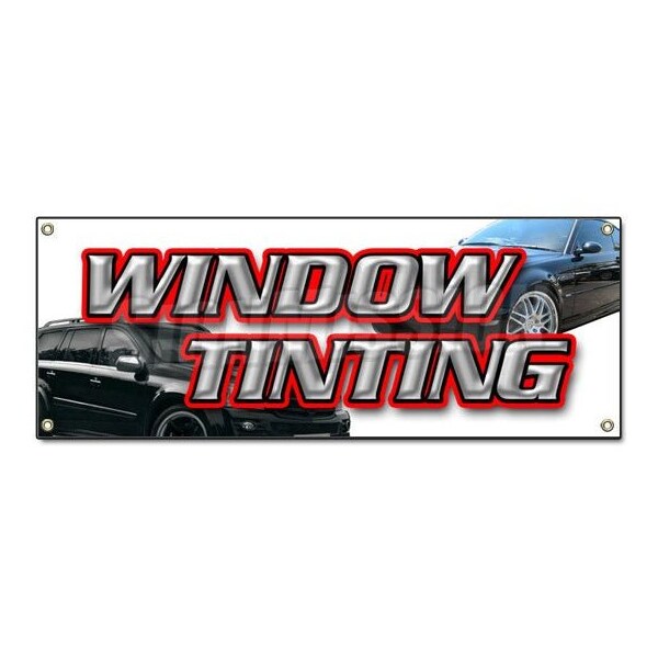 Signmission WINDOW TINTING BANNER SIGN car tint film roll signs auto sun - B-WINDOW TINTING