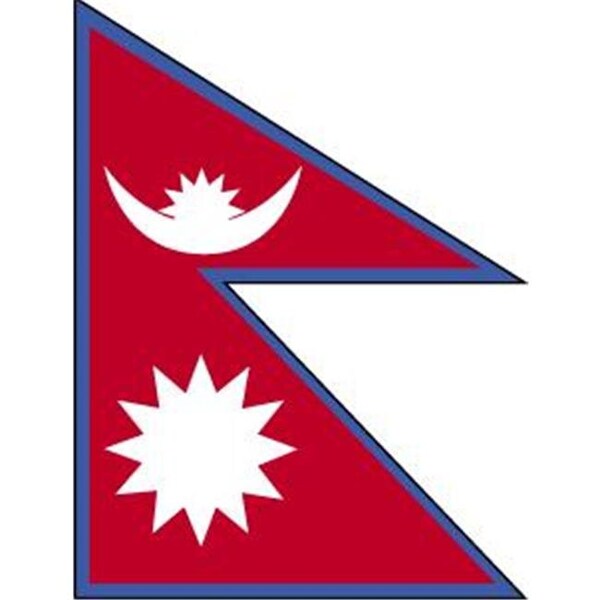 Ss Collectibles 5 ft. X 8 ft. Nyl-Glo Nepal Flag - SS169226