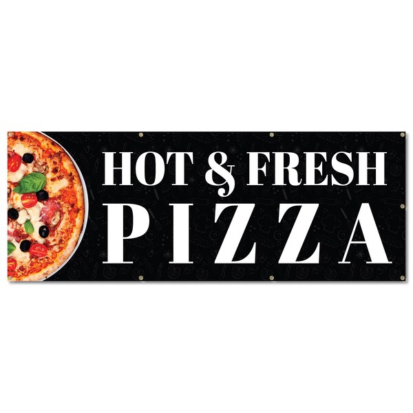 Signmission Pizza, 36 Inch, Banner - B-96-30413