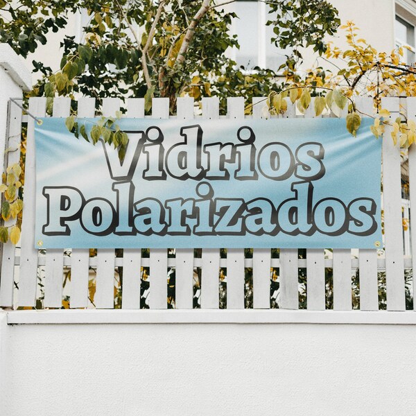 Signmission Vidrios Polarizados, 18 Inch x 48 Inch, Vinyl Banner - B-30917