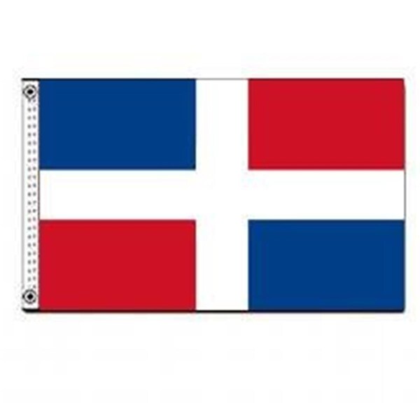 Ss Collectibles 3 ft. x 5 ft. Nyl-Glo Dominican Republic Civil Flag - SS169230