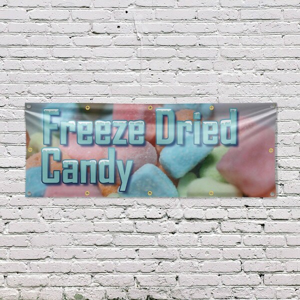 Signmission Freeze Dried Candy, 48 Inch x 120 Inch, Vinyl Banner - B-120-30649