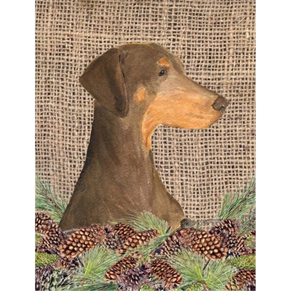 Patioplus 11 x 15 in. Doberman Garden Size Flag - PA245661