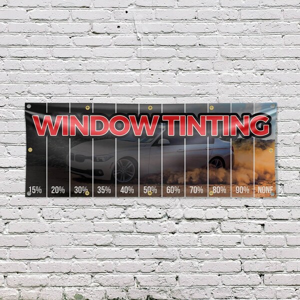 Signmission Window Tinting Percentage, 48 Inch x 120 Inch, Vinyl Banner - B-120-30947