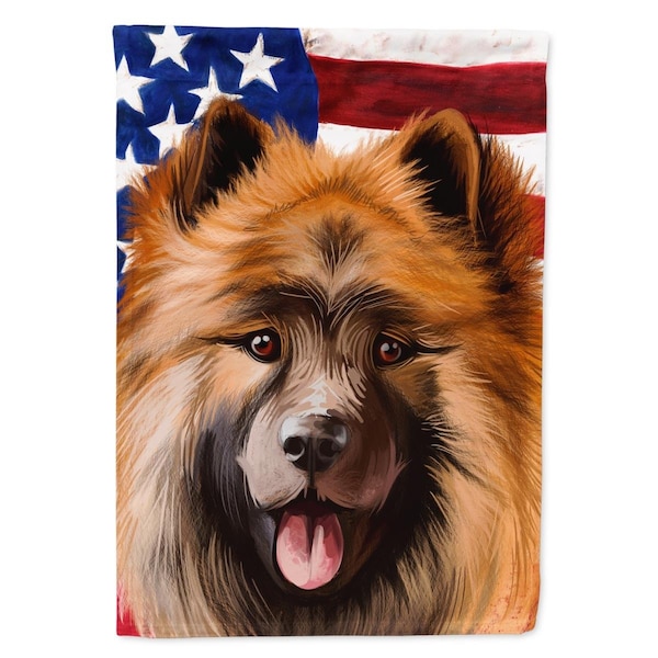 Carolines Treasures Eurasier Dog American Garden Flag - 11 x 0.01 x 15 in. - CK6519GF