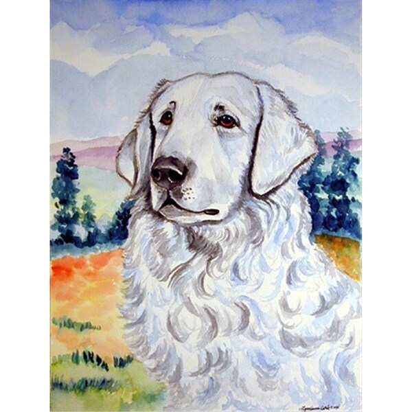 Carolines Treasures Kuvasz Flag Canvas House Size - 7058CHF