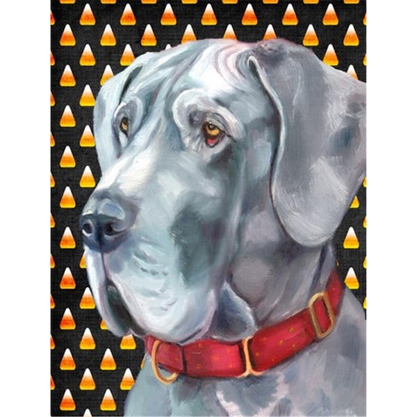 Patioplus Great Dane Candy Corn Halloween Flag Garden Size - PA252584