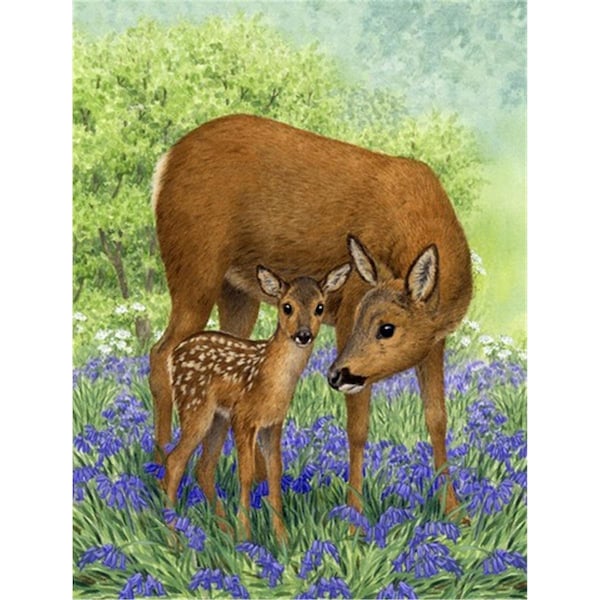 Patioplus Deer & Fawn Flag Garden Size - PA252637