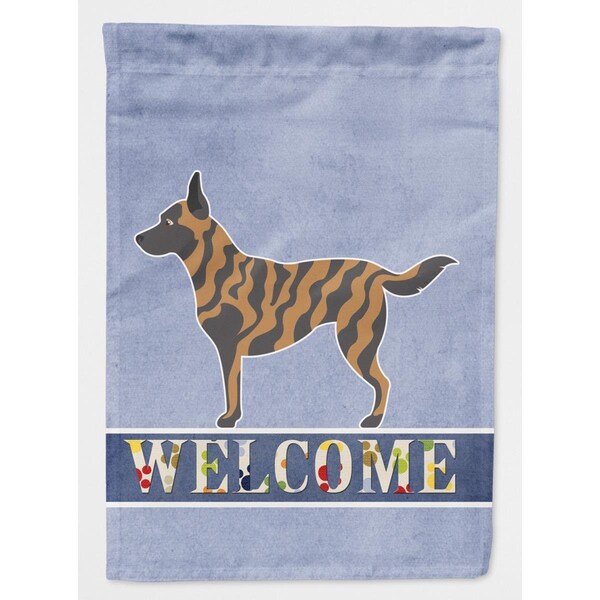 Carolines Treasures Dutch Shepherd Welcome Flag Canvas House Size - BB8300CHF