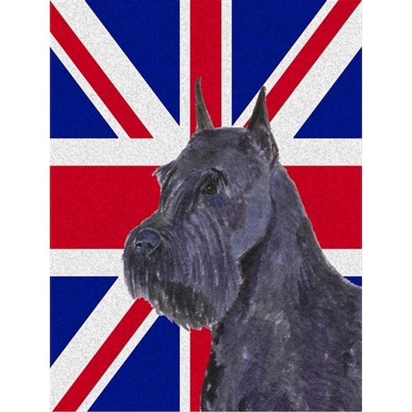 Patioplus Schnauzer With English Union Jack British Flag Flag Garden Size - PA248064