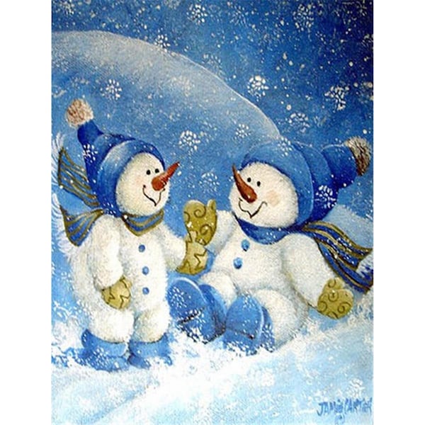 Patioplus Snowflakes At Play Snowman Flag Garden Size - PA253128