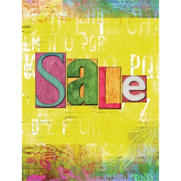 Carolines Treasures Artsy Sale Flag Canvas House Size - SB3098CHF