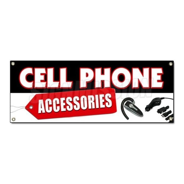 Signmission CELL PHONES ACCESSORIES BANNER SIGN mobile wireless chargers cases batteries - B-CELL PHONES ACCESSORIES