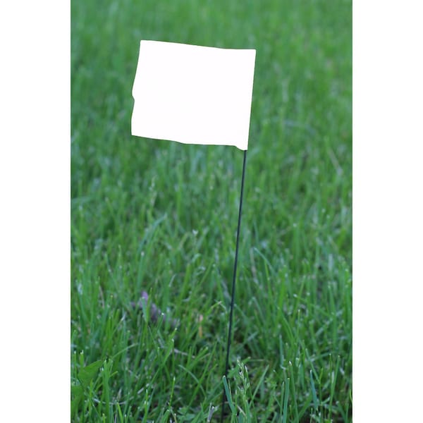 C.H. Hanson C.H. Hanson 15 in. White Marking Flags Polyvinyl 10 pk - 15180