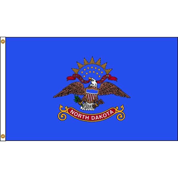 Annin Flagmakers North Dakota Flag, 5x8 Ft, Nylon - 144180
