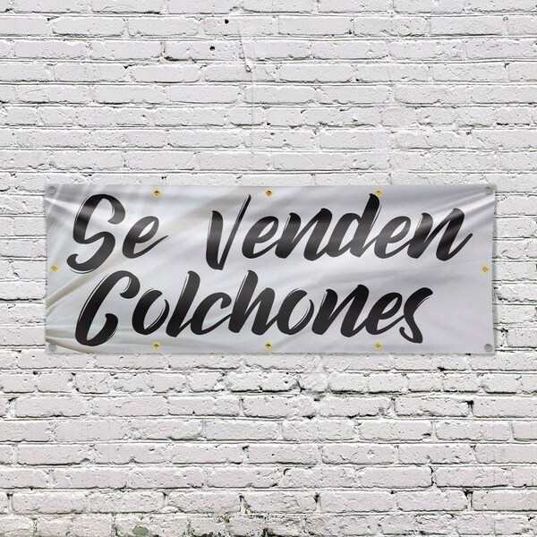 Signmission Se Venden Colchones, 48 Inch x 120 Inch, Vinyl Banner - B-120-30850