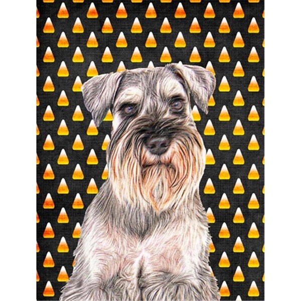 Patioplus Candy Corn Halloween Schnauzer Flag Garden Size - PA250052
