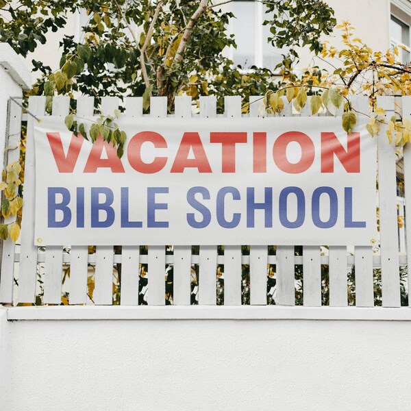 Signmission Vacation Bible School, 18 Inch x 48 Inch, Vinyl Banner - B-30904