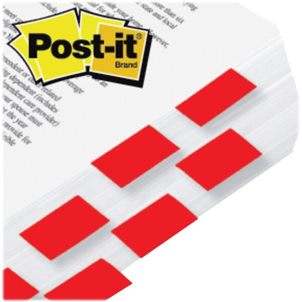 Post-It FLAGS, 1, 200CT, W/DISPNSR, RD PK - MMM680HVRD