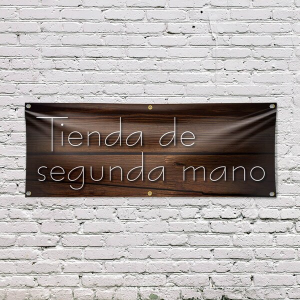 Signmission Tienda de Segunda Mano, 24 Inch x 72 Inch, Vinyl Banner - B-72-30890