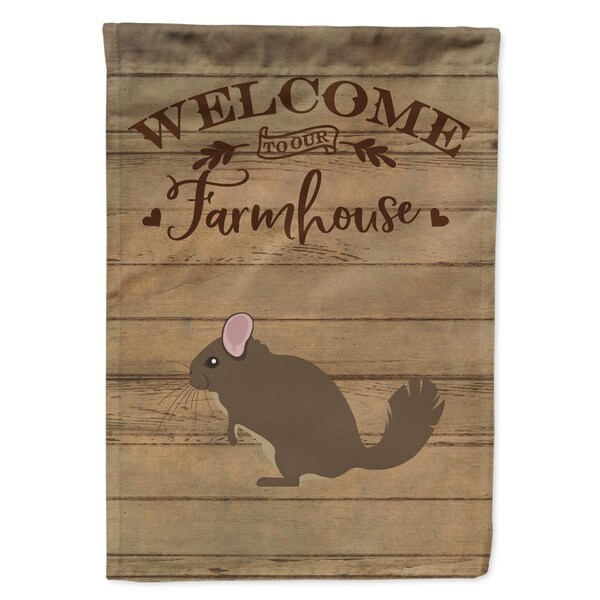 Patioplus Chinchilla Welcome Garden Flag - 11 x 0.01 x 15 in. - PA3406604