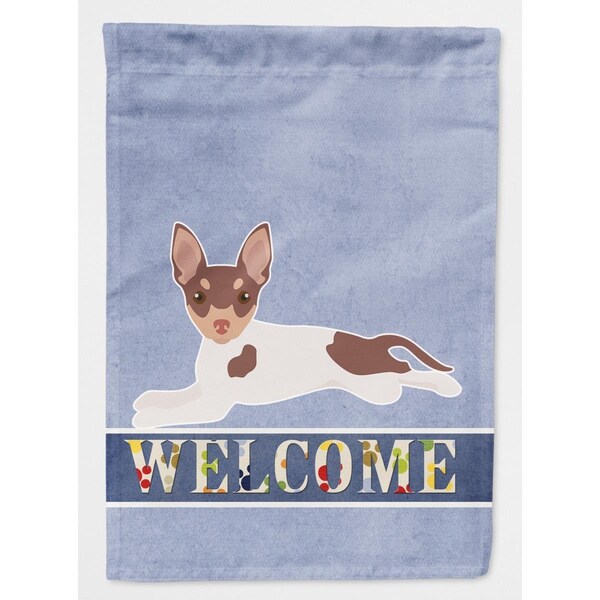 Patioplus Toy Fox Terrier Welcome Flag Canvas House Size - PA3381985