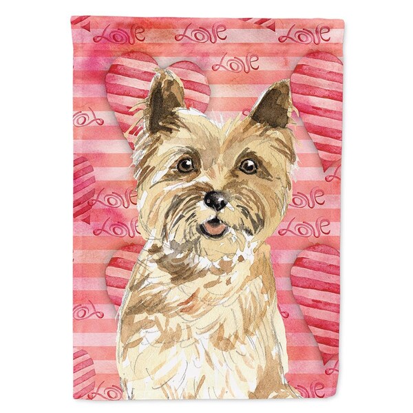 Carolines Treasures Love a Cairn Terrier Flag Canvas House Size - CK1772CHF