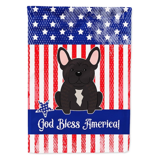 Carolines Treasures Patriotic USA French Bulldog Brindle Flag Canvas House Size - BB3004CHF