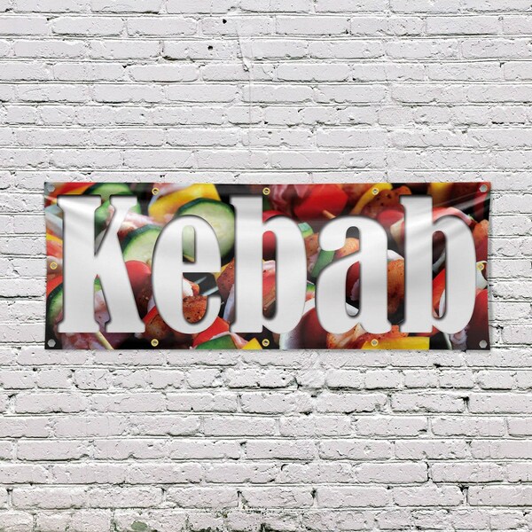Signmission Kebab, 48 Inch x 120 Inch, Vinyl Banner - B-120-30716