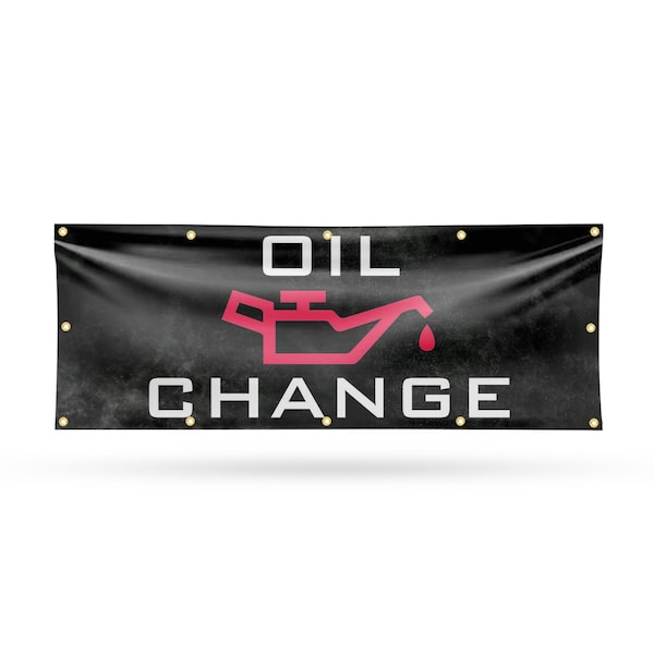 Signmission Oil Change, 48 Inch x 120 Inch, Vinyl Banner - B-120-30769