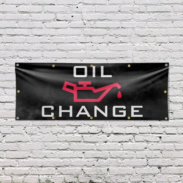 Signmission Oil Change, 48 Inch x 120 Inch, Vinyl Banner - B-120-30769