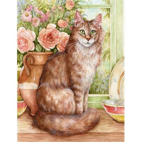 Carolines Treasures Carolines Treasures CDCO0236CHF Maine Coon Cat by Debbie Cook Flag Canvas House Size - CDCO0236CHF