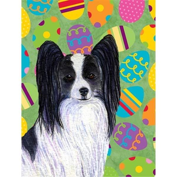 Patioplus 11 x 15 in. Papillon Easter Eggtravaganza Garden Size Flag - PA246627