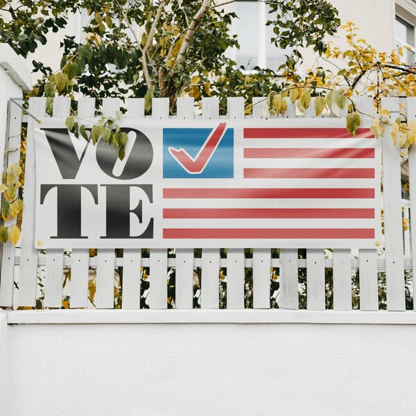 Signmission Vote, 18 Inch x 48 Inch, Vinyl Banner - B-30918