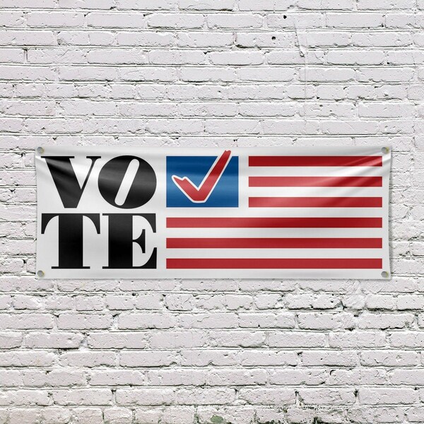 Signmission Vote, 18 Inch x 48 Inch, Vinyl Banner - B-30918