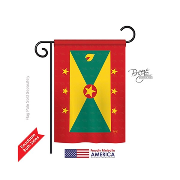 Gardencontrol Grenada 2-Sided Impression Garden Flag - 13 x 18.5 in. - GA594660